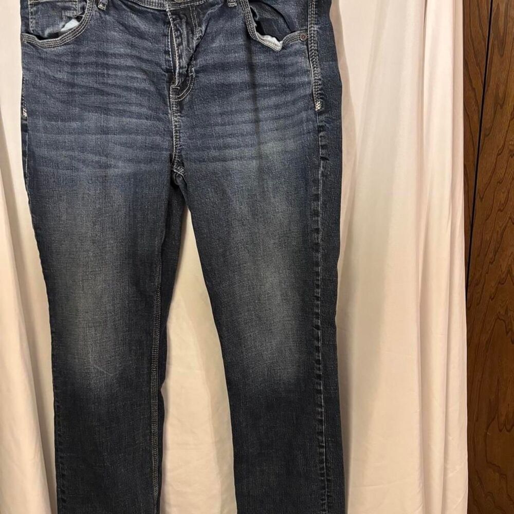 Bke Men's Blue and Navy Jeans